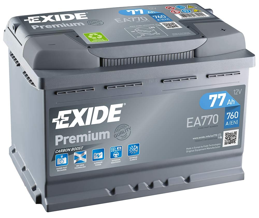 EA 770 Exide Premium Carbon Starterbatterie 12V 77 Ah von Exide Premium