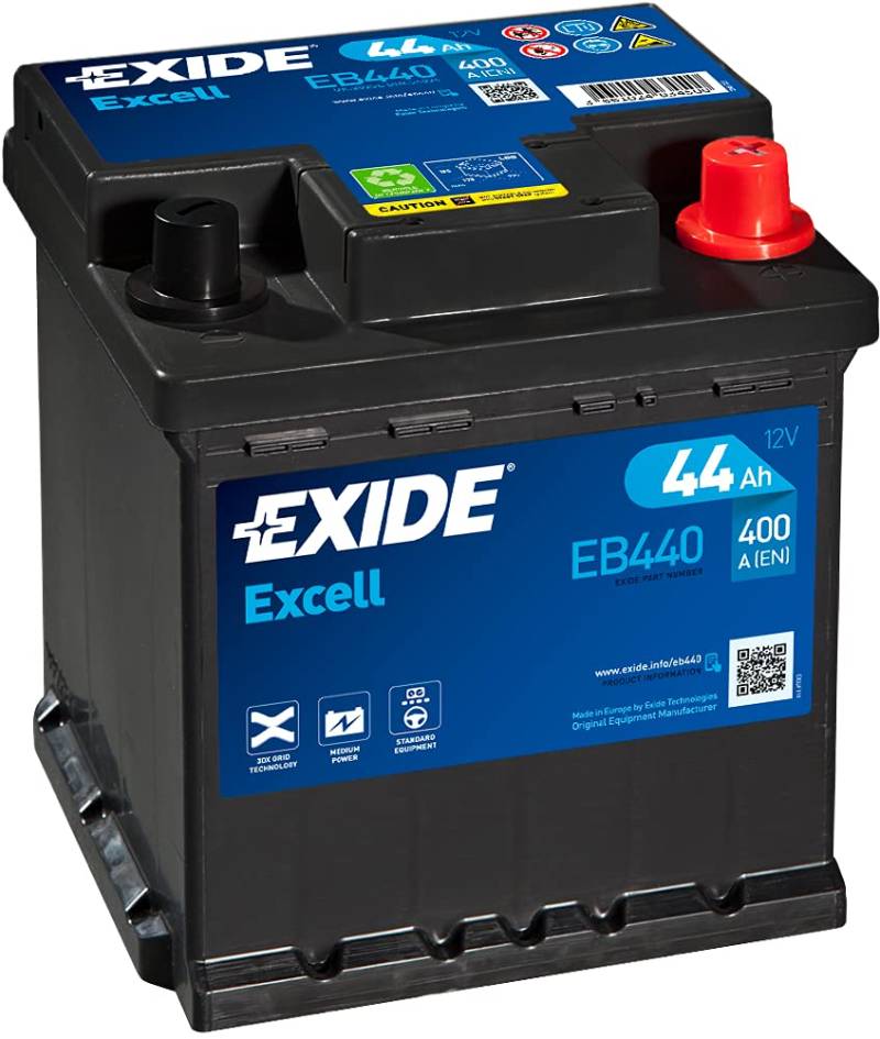 Autobatterie 12V 44AH Exide EXCELL oder 1511000 von Exide