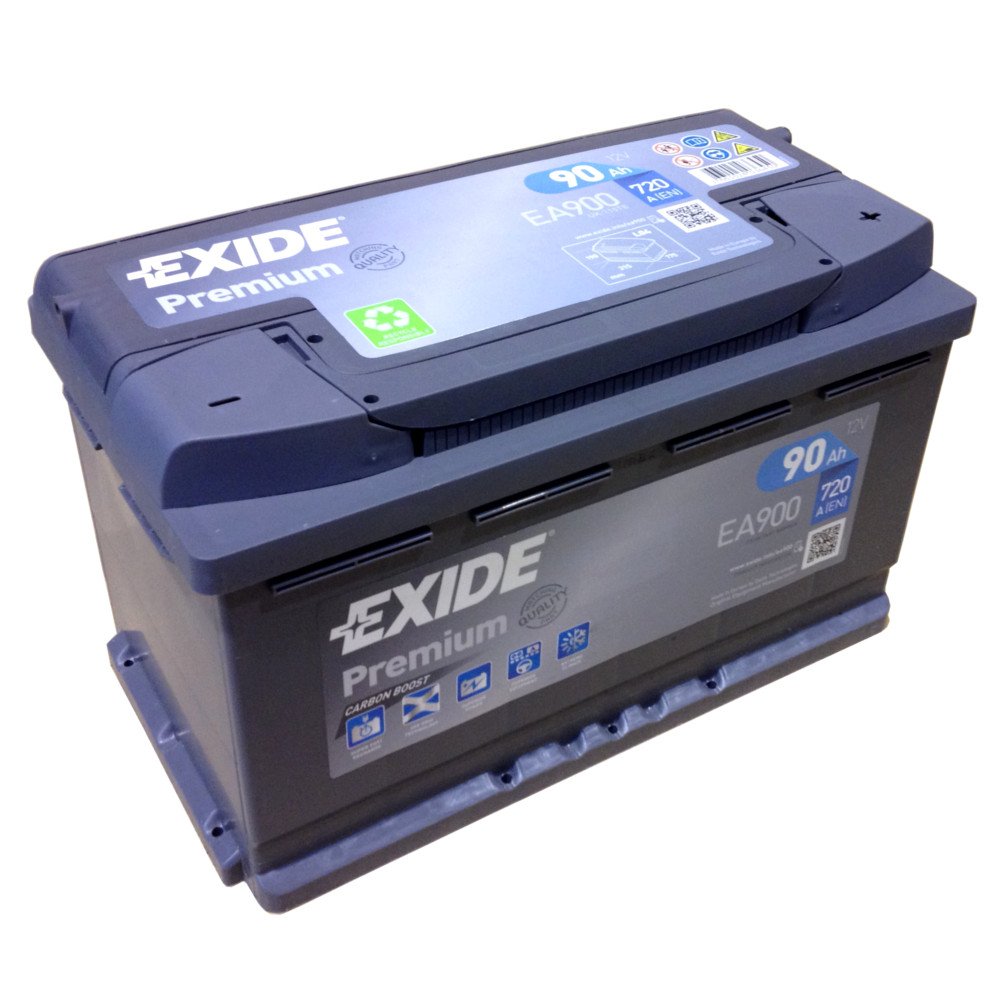 EXIDE PREMIUM Carbon Booster EA 900 12V 90AH Starterbatterie Neues Modell 2014/15 von EXIDE