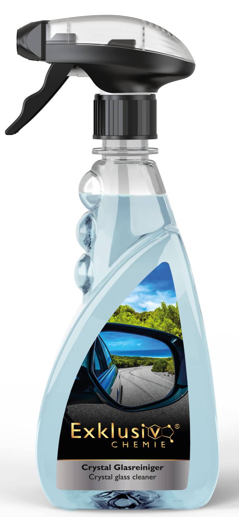 Exklusiv Chemie® Glasreiniger Auto | Scheibenreiniger Auto | Abperleffekt, Antistatisch, Streifenfreie Scheiben | Fensterreiniger für Autofenster & Windschutzscheiben | 500ml von Exklusiv Chemie