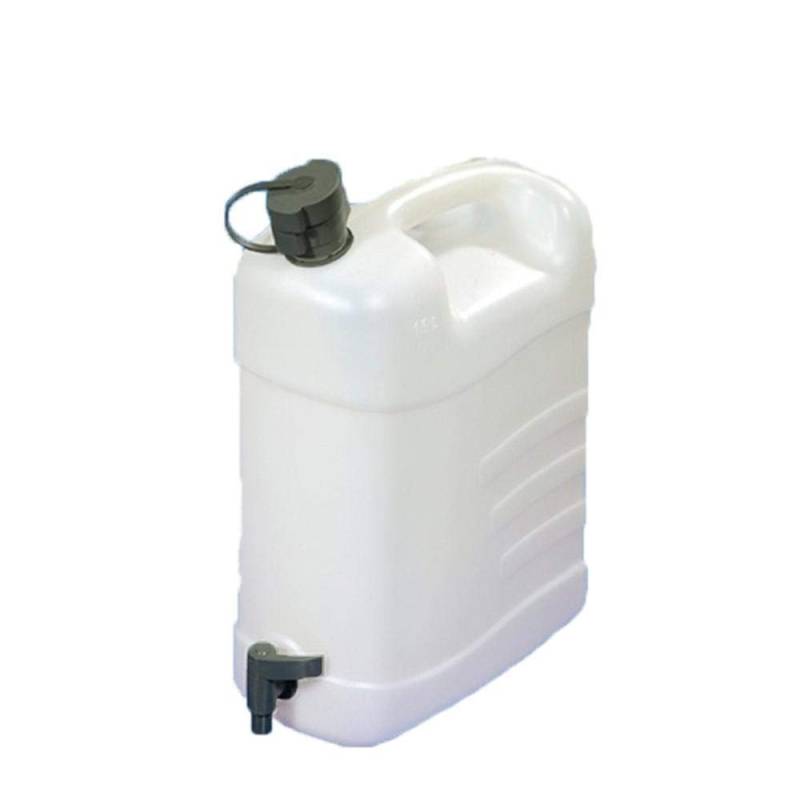 Combi-Kanister 28015_Transparent 15 Liter mit Ablasshahn von Explorer