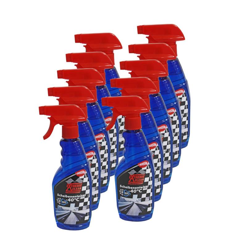 10x 500 ml Enteiser Scheibenenteiser Spray Auto Scheibenfrostschutz 5 L von Extreme Clean