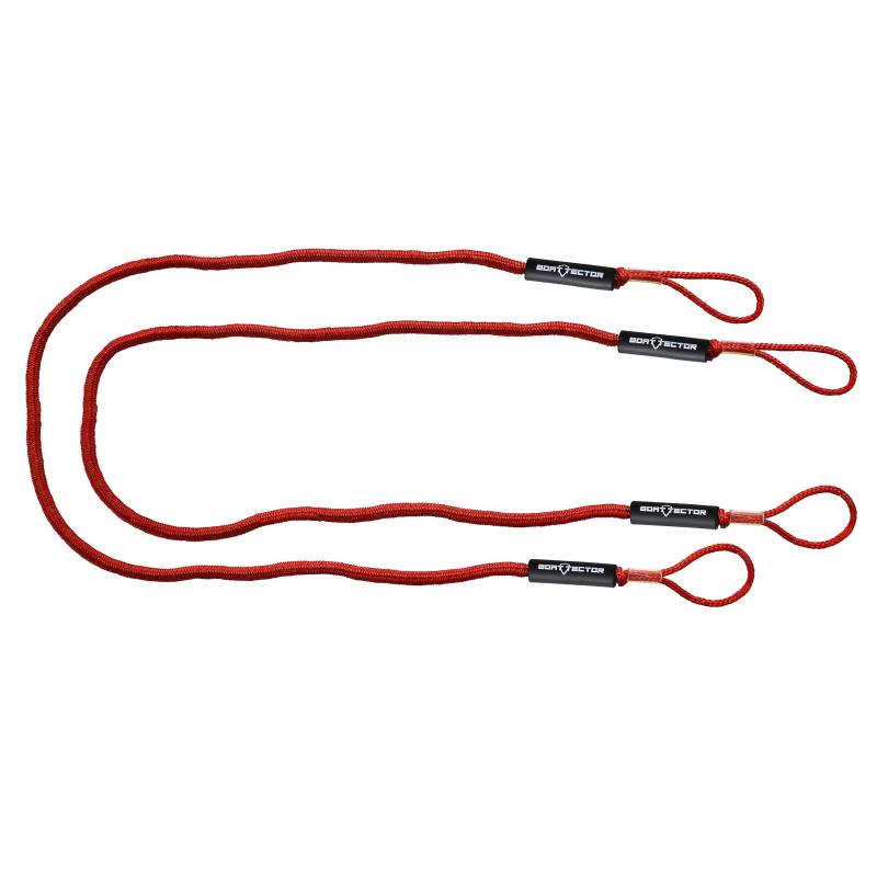 Extreme Max 3006.3045 BoatTector Bungee Dock Line Vorteilspack – 2,1 m, Rot von Extreme Max