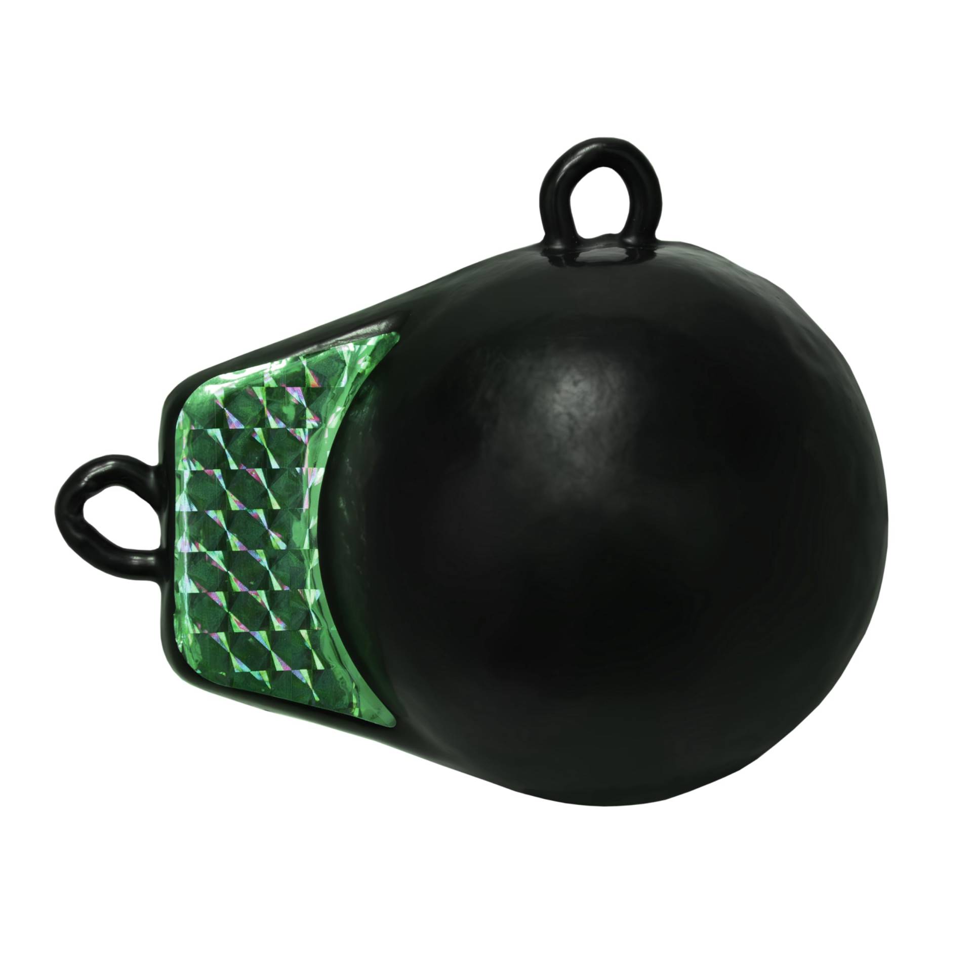 Extreme Max 3006.8995 Beschichteter Ball mit Finne Downrigger Gewicht - 5,4 kg mit grünem Blitz von Extreme Max