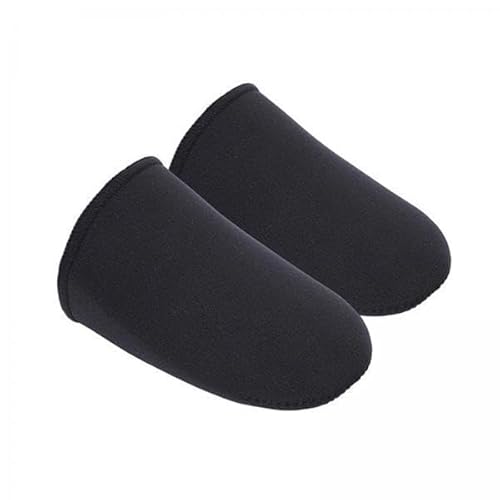 F Fityle 2X 2X Neopren Zehenwärmer Elastische Bequeme Schwarze Wärmer Booties Fuß Zehensocken für Eisbäder Camping Radfahren Wandern von F Fityle