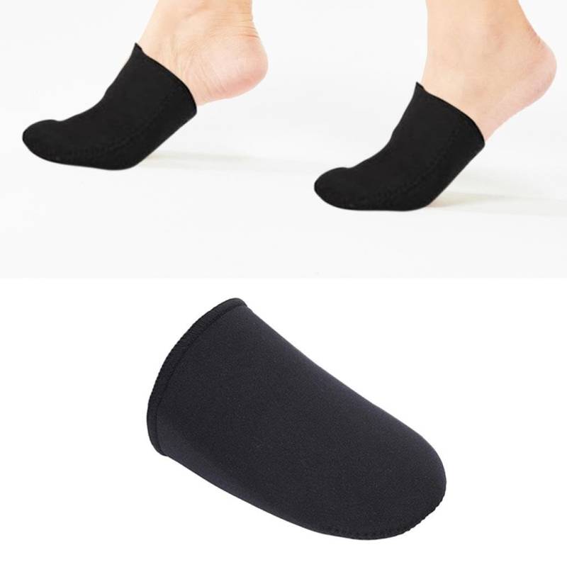 F Fityle 5X 2X Neopren Zehenwärmer Elastische Bequeme Schwarze Wärmer Booties Fuß Zehensocken für Eisbäder Camping Radfahren Wandern von F Fityle