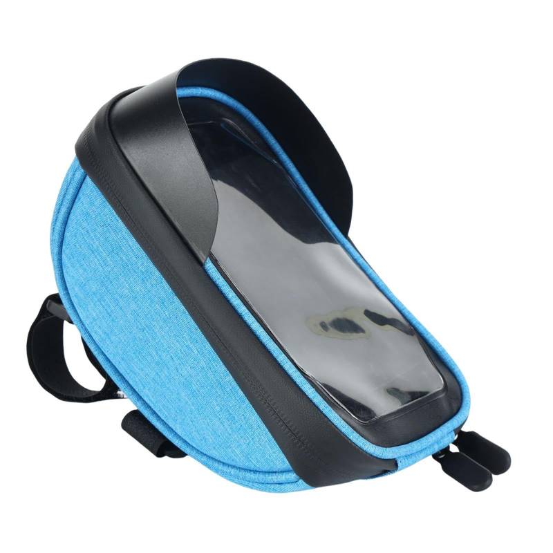 F Fityle Fahrrad Frontrahmen Telefonbeutel Fahrrad Telefonhalter wasserdichte leichte tragbare, Bequeme Sonnenvisor -Design -Top -Tasche, Blau von F Fityle