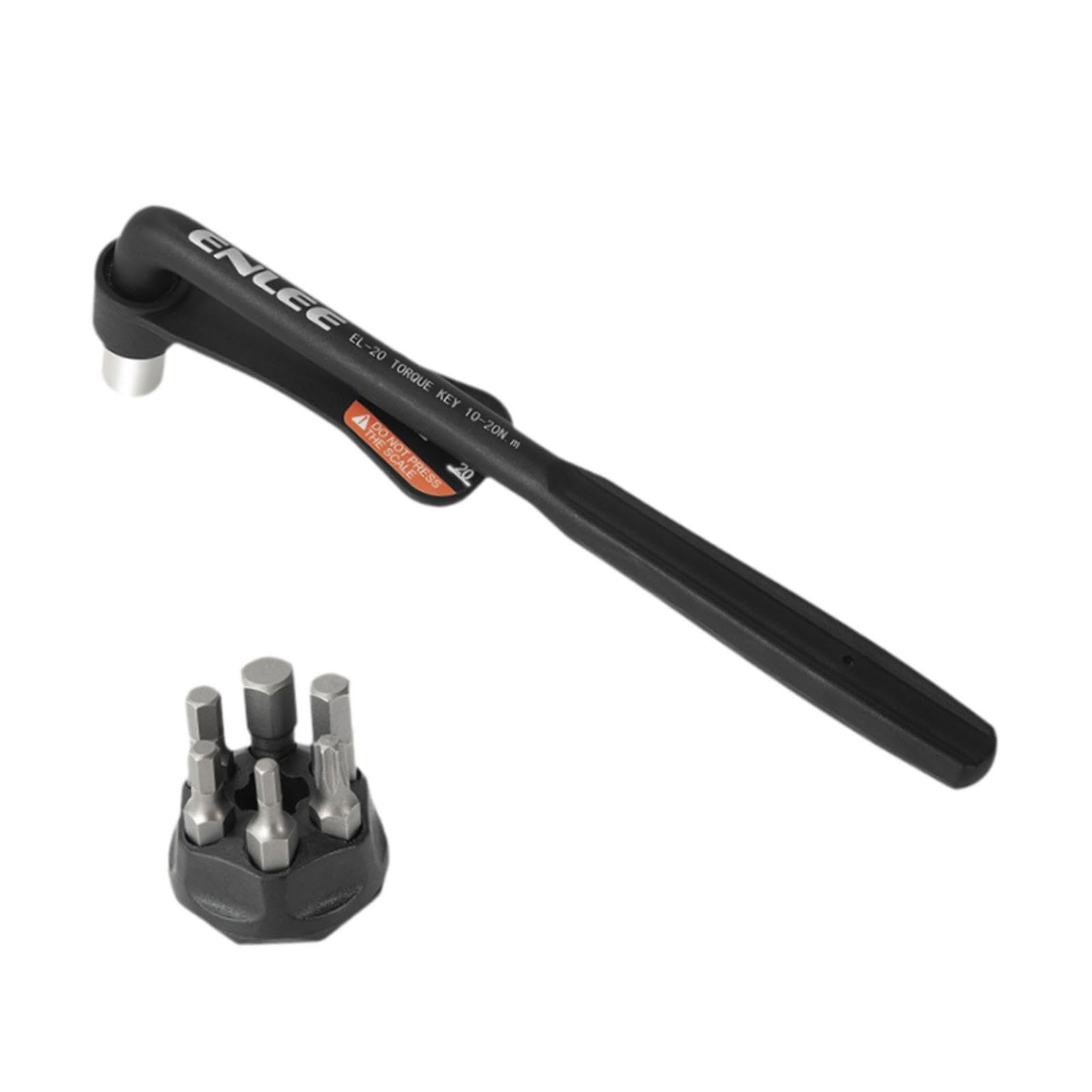 F Fityle Fahrrad Munual Wrench Reparatur -Werkzeugfahrrad -Spanner mit Bit für Motorrad, 17.3x5.2 cm von F Fityle