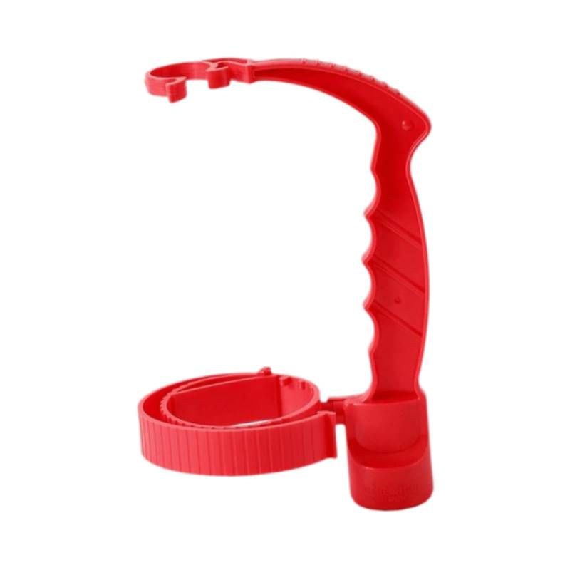 F Fityle Getränkegriff Getränkflasche Grip Bar Cup Halter, ergonomisch, Cola -Griff, genaue fließende Steuerung Universal Gießgriff, Rot von F Fityle