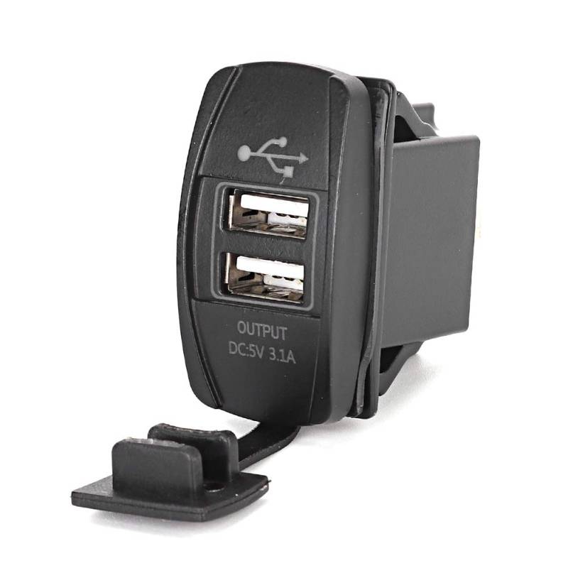 Dual USB Power Adapter 12-24 V 3.1a-Ladeanschluss des Autoboot-Motorrads von F&Y