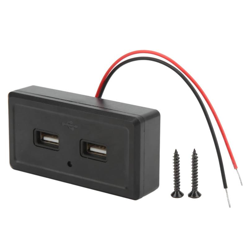 RV-Bus Dual USB Power Panel-Black 12-24 V Eingang, Universalpanel für Auto, Boot, Wohnmobil von F&Y