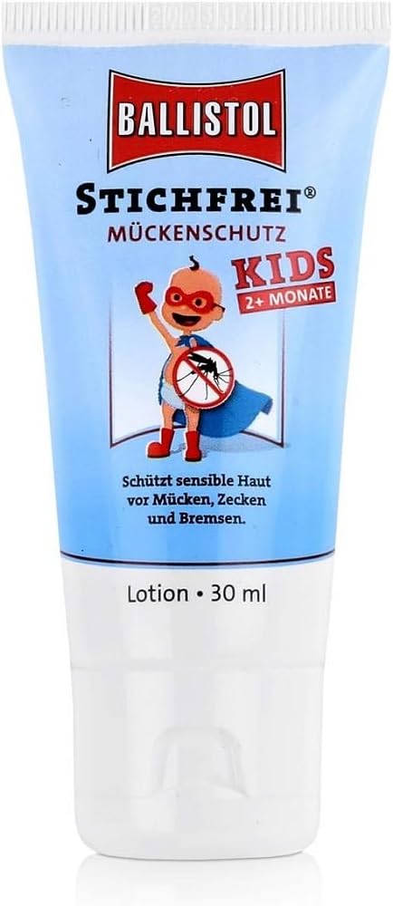 BALLISTOL 26815 Stichfrei Mückenschutz Kids 30ml Lotion - Insekten-Abwehr für Baby, Kleinkind, Schwangere - bis 8h Schutz von BALLISTOL