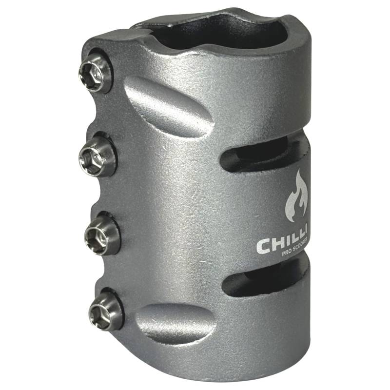 Chilli Pro Scooter Stunt-Scooter SCS 3-Bolt Compression Lenker/Gabel Klemme I Tret I Roller I für Lenker ohne Klemmschlitz I Bar Clamp (31,8 Grau) von F26