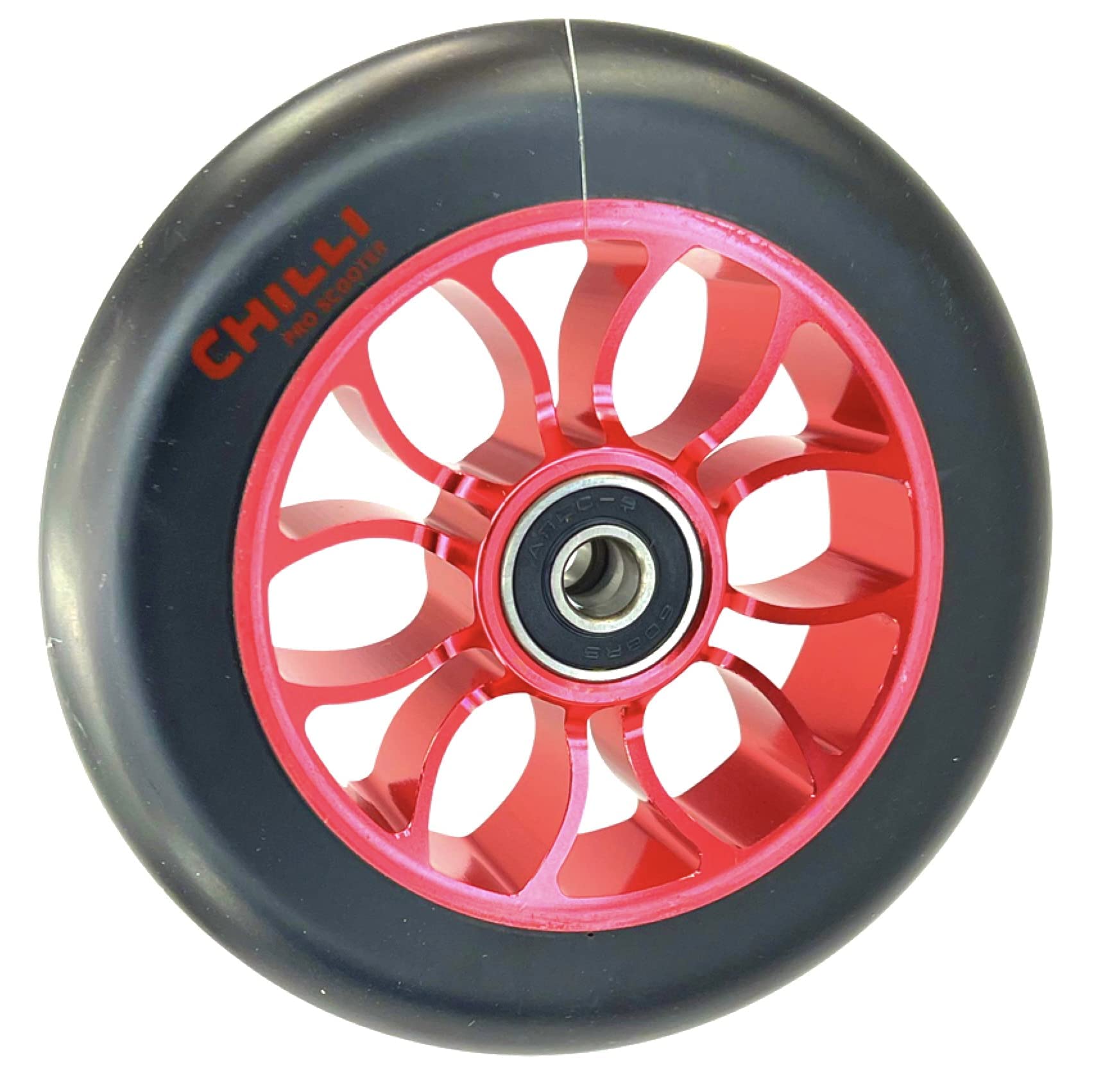 Chilli Pro Stunt-Scooter Rolle spoked Reaper Grim 110mm Rot/PU Schwarz von F26