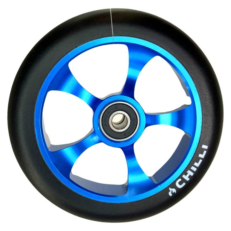 Chilli Pro Scooter Reaper Reloaded Ghost 120mm Stunt-Scooter Ersatzrad Rolle I Trick I Tret I Roller I Wheel mit Kugellager blau von F26