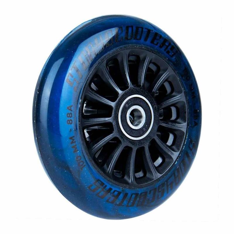 Story 10 Spoked Stunt-Scooter Rolle Abec9 100mm (Blau Swirl) von F26