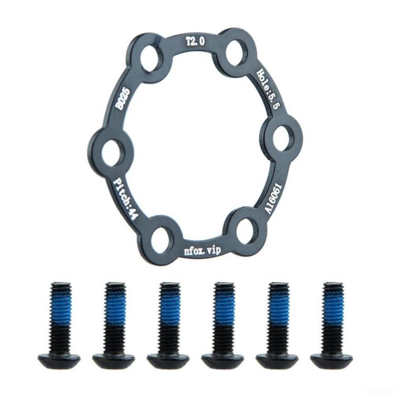 Fahrrad-Bremsscheibendichtung aus Aluminiumlegierung für Elektroroller und Mountainbikes (2 mm) von FACAIIO