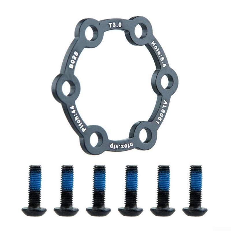 Fahrrad-Bremsscheibendichtung aus Aluminiumlegierung für Elektroroller und Mountainbikes (3 mm) von FACAIIO