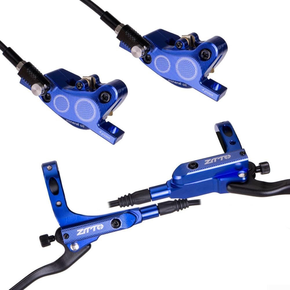 Hydraulisches Bremsen-Set aus Aluminiumlegierung für Mountainbiker, verbesserte Kontrolle und Haltbarkeit bei jeder Fahrt (blau) von FACAIIO