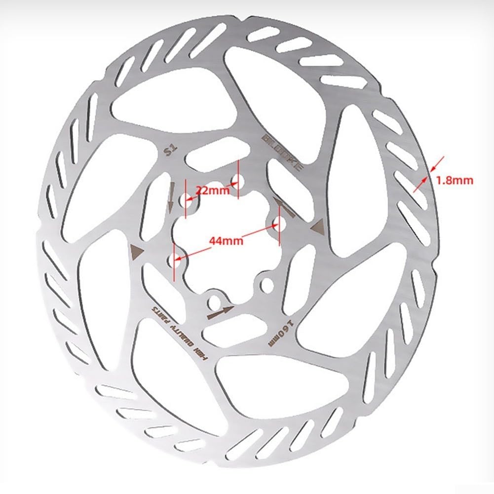 Vollständige CNC-Gravur und Fräsen, Wärmeableitung, Scheibenbremse aus Edelstahl (180 mm) von FACAIIO