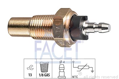 Facet Sensor, Kühlmitteltemperatur [Hersteller-Nr. 7.3052] für Daihatsu, Honda, Rover, Suzuki von FACET