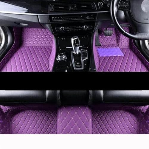 Auto-Fußmatte Auto-Fußmatten Für X3 F25 2011–2016, Individuelle Auto-Fußpolster, Auto-Teppichbezug, Innenzubehör Autoteppich(RHD Purple) von FACSER