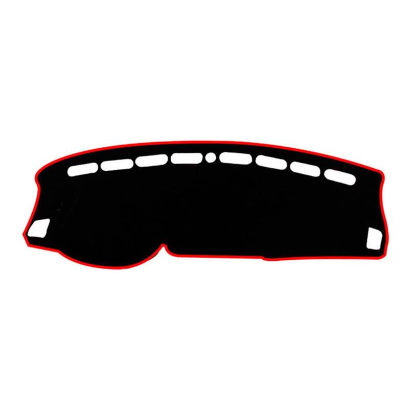 Sonnenschutz Teppich Anti-Rutsch-Abdeckungsmatte Für Citroen C5 Für Aircross 2017 2018 2019 2020 Sonnenschirm Instrument Teppich(Red Edge) von FACSER