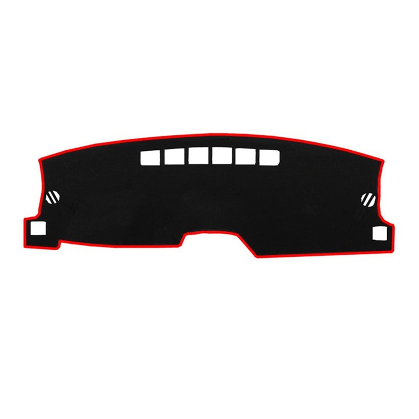 Sonnenschutz Teppich Auto-Abdeckung Mat Pad Für Jeep Für Patriot Für Kompass 2011 2012 2013-2017 Sonnenschutz Instrument Schützen Teppich(Red Edge) von FACSER