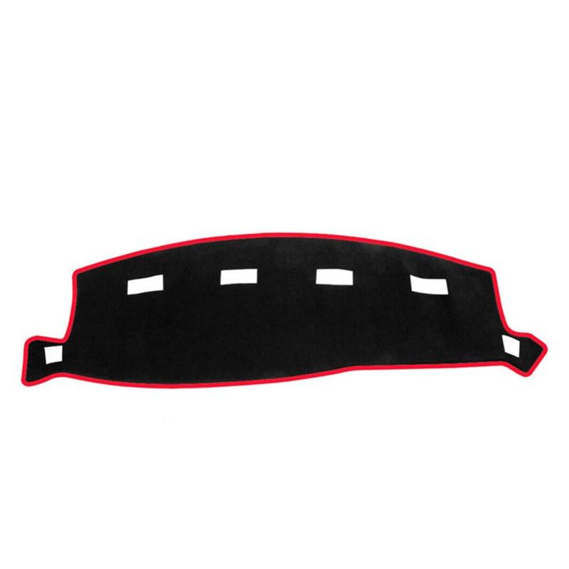 Sonnenschutz Teppich Auto Abdeckung Pad Matte Dash Sonnenschirm Instrument Teppich Für Dodge Für Ram 1500 2500 3500 2002 2003 2004 2005(Red Side) von FACSER