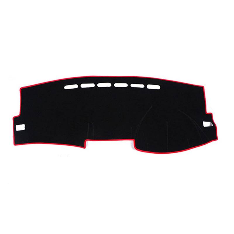 Sonnenschutz Teppich Für Für Corolla Für Axio Für Fielder 2007 2008 2009 2010-2012 LHD Auto Abdeckung Pad Matte Sonnenschutz Instrument Teppich Zubehör(Red Edge) von FACSER