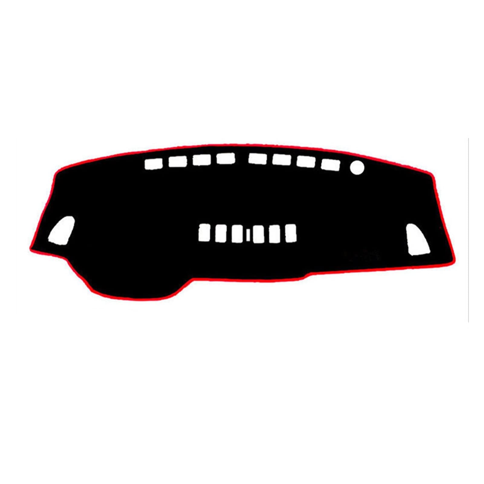 Sonnenschutz Teppich Für Nissan Für Versa Für Tiida C11 2007 2008 2009 2010 2011 Auto Abdeckung Matte Pad Sonnenschutz Instrument Teppich(Red Edge) von FACSER