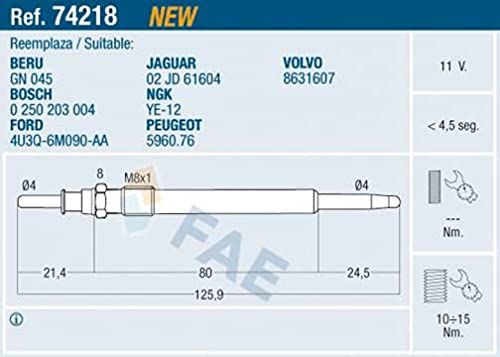 FAE 74218 Glühkerze von FAE