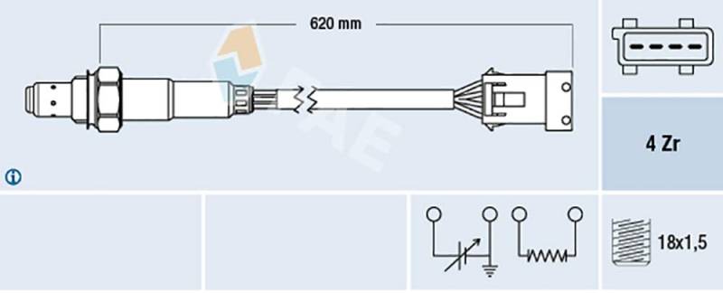 FAE 77166 Lambdasonde von FAE