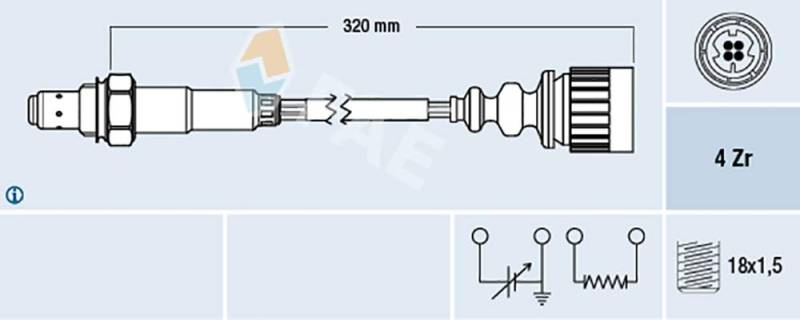 FAE 77172 Lambdasonde von FAE