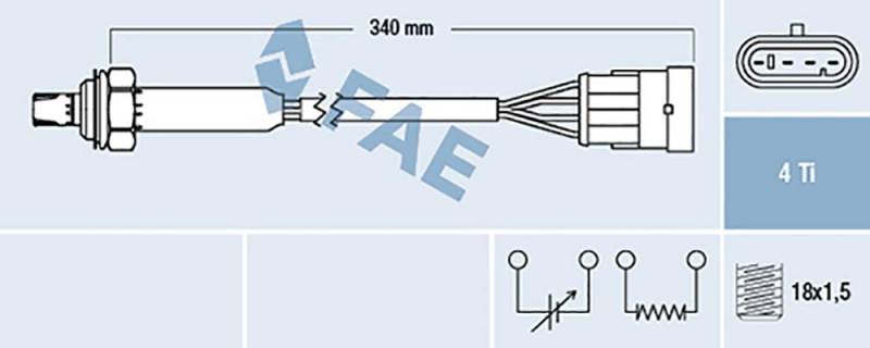 FAE 77300 Lambdasonde von FAE