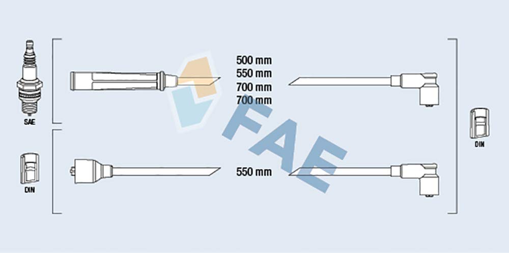 FAE 83590 Zündleitungssatz von FAE