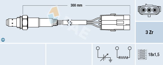 Lambdasonde FAE 77113 von FAE
