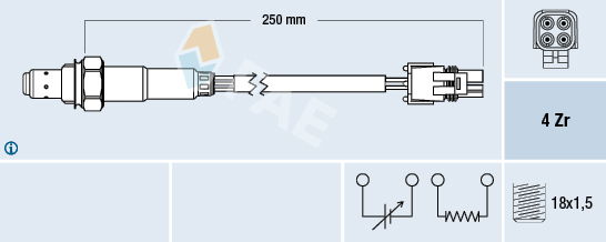 Lambdasonde FAE 77129 von FAE