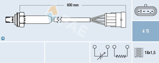 Lambdasonde FAE 77183 von FAE