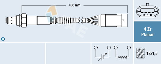 Lambdasonde FAE 77206 von FAE
