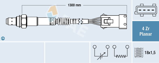 Lambdasonde FAE 77241 von FAE