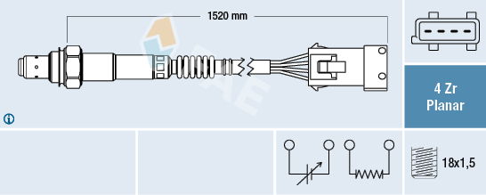 Lambdasonde FAE 77242 von FAE