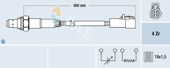 Lambdasonde FAE 77262 von FAE