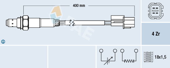 Lambdasonde FAE 77290 von FAE