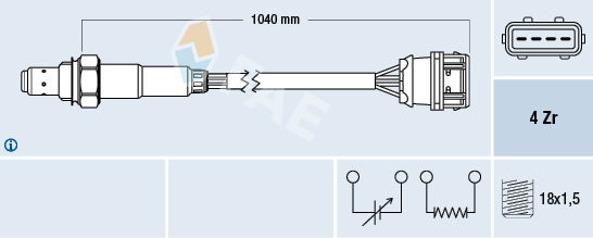 Lambdasonde FAE 77373 von FAE