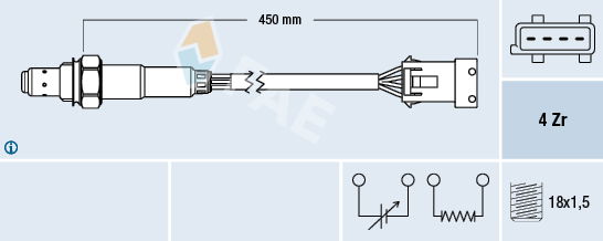 Lambdasonde FAE 77433 von FAE