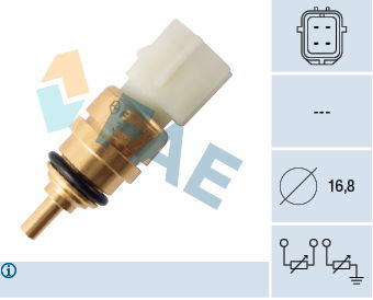 Sensor, Kühlmitteltemperatur FAE 33357 von FAE