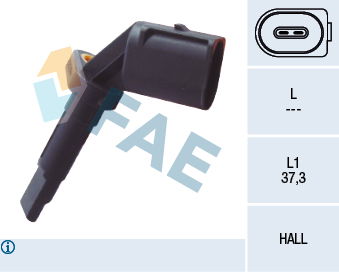 Sensor, Raddrehzahl FAE 78090 von FAE