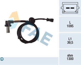 Sensor, Raddrehzahl Vorderachse FAE 78062 von FAE