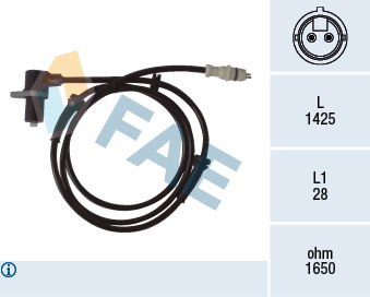 Sensor, Raddrehzahl Vorderachse FAE 78067 von FAE